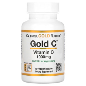 California Gold Nutrition, Vitamin C 1000 ΠΌΠ³, 60 ΠΊΠ°ΠΏΡ (60 ΠΏΠΎΡΡΠΈΠΉ)