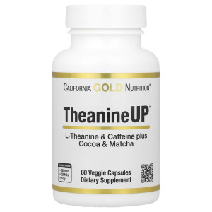 California Gold Nutrition, TheanineUP, 60 капс (60 порций)
