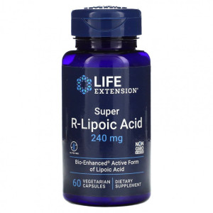 Life Extension, Super R-Lipoic Acid, 60 капс (60 порций)