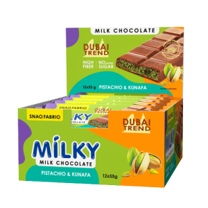 SNAQ FABRIQ, Молочный шоколад с фисташковой пастой и хрустящим тестом, 55 г