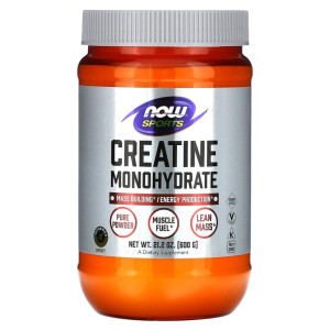 NOW, Creatine Monohydrate, 600 г (120 порций)