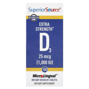Superior Source, Vitamin D3 1000, 100 табл (100 порций)