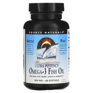 Source Naturals, Omega-3 Ultra, 60 софтгель (30 порций)
