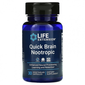 Life Extension, Quick Brain Nootropic, 30 капс (30 порций)