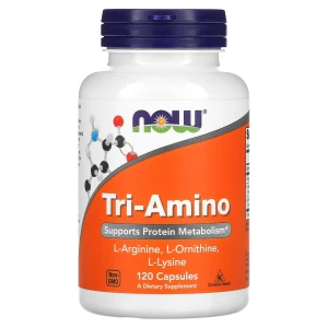 NOW, Tri-Amino, 120 капс (60 порций)