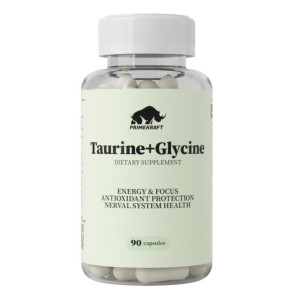 Primekraft, Taurine + Glycine, 90 капс (90 порций)