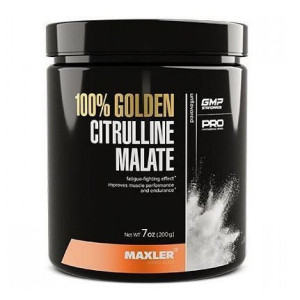 MAXLER, 100% Golden L-Citrulline Malate, 200 г (40 порций)