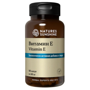 NATURE'S SUNSHINE, Vitamin E, 180 капс (180 порций)