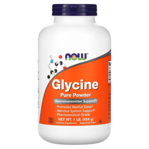 NOW, Glycine, 454 г (151 порция)