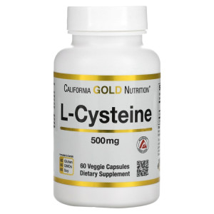 California Gold Nutrition, L-Cysteine 500 ΠΌΠ³, 60 ΠΊΠ°ΠΏΡ (60 ΠΏΠΎΡΡΠΈΠΉ)