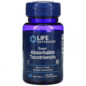 Life Extension, Super Absorbable Tocotrienols, 60 капс (60 порций)