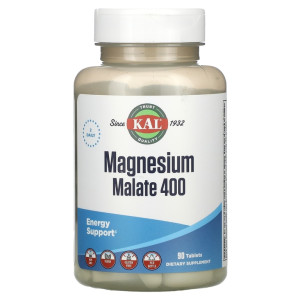 KAL, Magnesium Malate 400, 90 табл (45 порций)