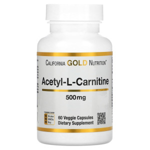 California Gold Nutrition, Acetyl L-Carnitine 500 ΠΌΠ³, 60 ΠΊΠ°ΠΏΡ (60 ΠΏΠΎΡΡΠΈΠΉ)