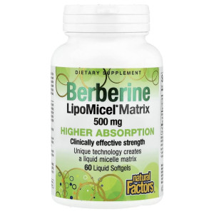 Natural Factors, Liposomal Berberine, 60 капс (60 порций)