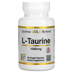 California Gold Nutrition, L-Taurine 1000 ΠΌΠ³, 60 ΠΊΠ°ΠΏΡ (60 ΠΏΠΎΡΡΠΈΠΉ)