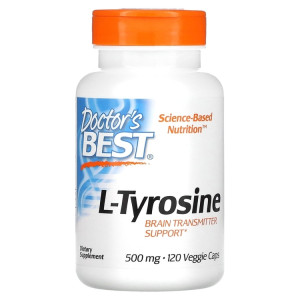 Doctor's Best, L-Tyrosine 500 мг, 120 капс (120 порций)