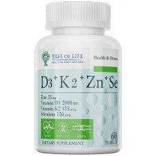 TREE OF LIFE, D3+K2+ZN+SE, 60 табл (60 порций)