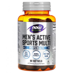 NOW, Mens Active Sport, 90 софтгель (30 порций)