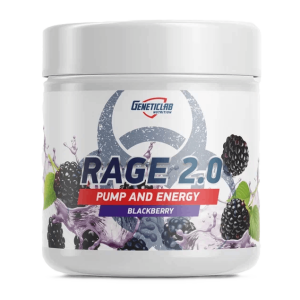Geneticlab, Предтренировочный комплекс RAGE 2.0, 240 г (22 порции)