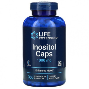Life Extension, Inositol Caps 1000 мг, 360 капс (360 порций)