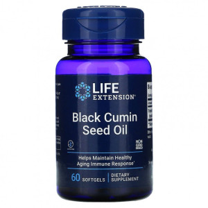 Life Extension, Black Cumin Seed Oil, 60 капс (60 порций)